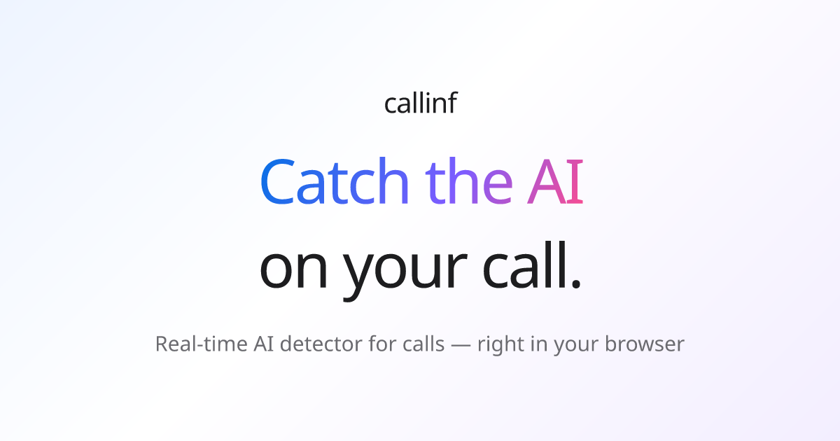 Callinf — official preview image